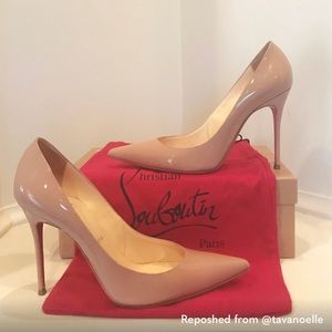 • Christian Louboutin • Décolleté Patent Nude Heel